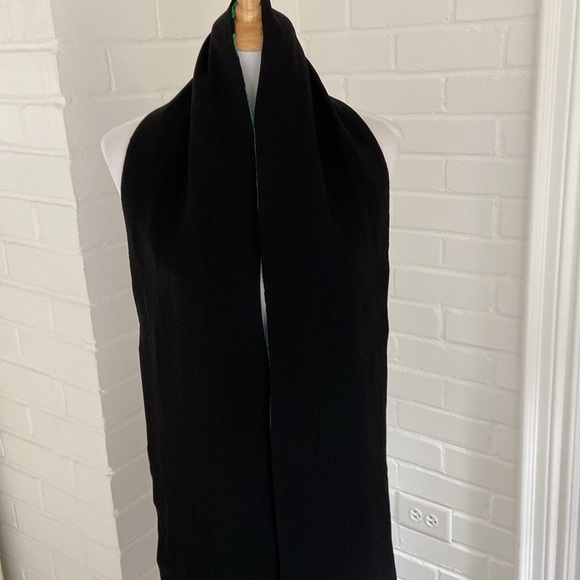 Womens green and black reindeer festive winter long dress scarve scarf - Picture 5 of 8